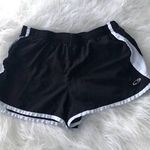 Black and White Champion Shorts